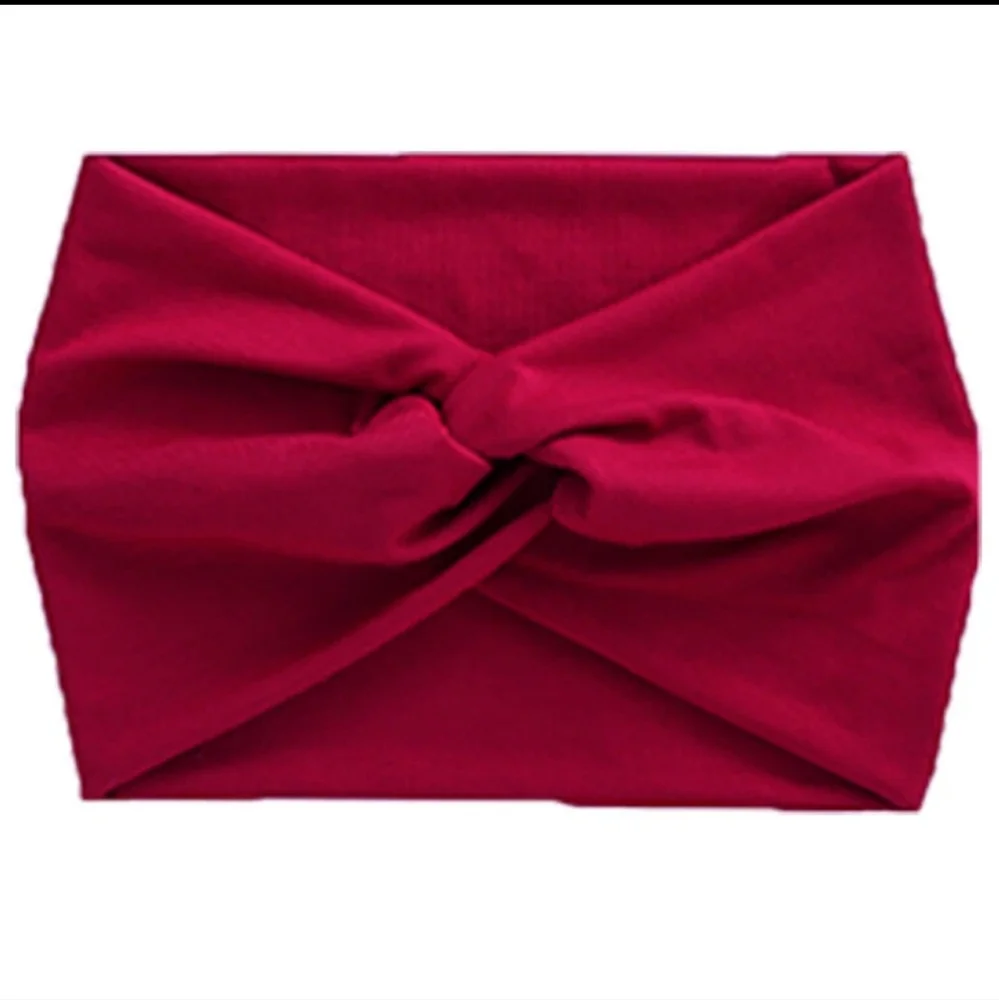 Wide Burgundy Headband